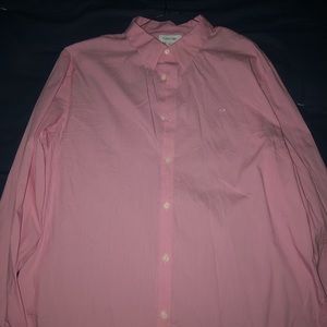 Pink button down Calvin Klein shirt